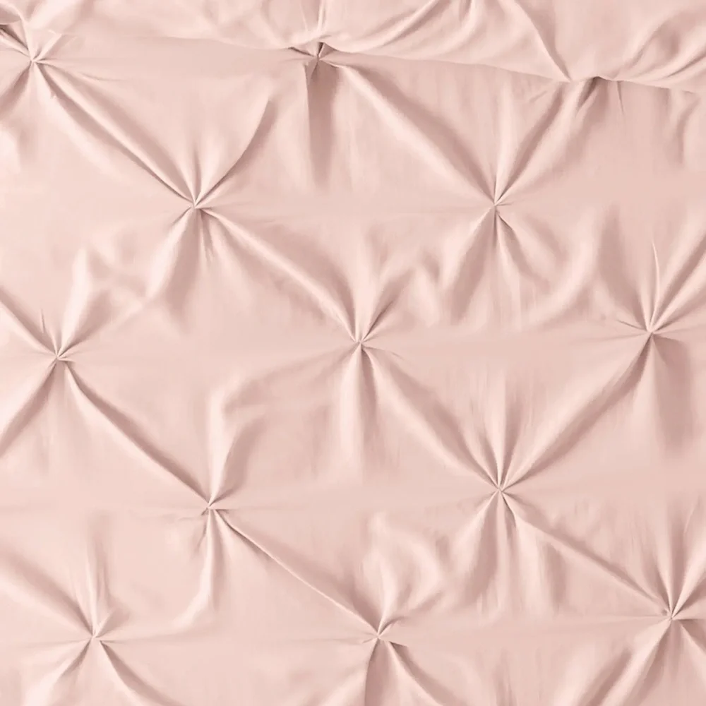 NWOT HOMESPUN Premium Ultra Soft 2-Piece Pinch Pleat Twin Duvet Cover
